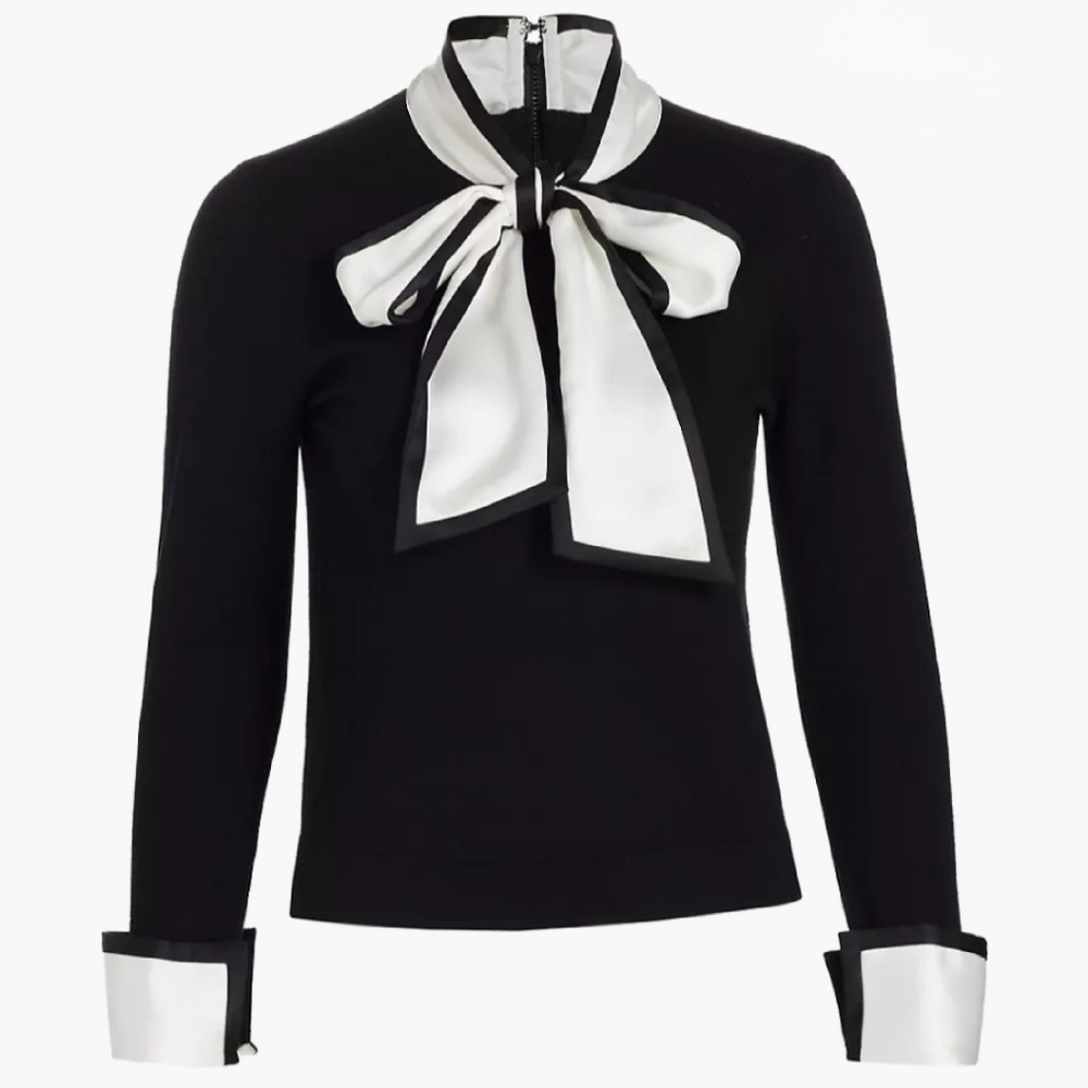 ALICE + OLIVIA Bow Tie Top